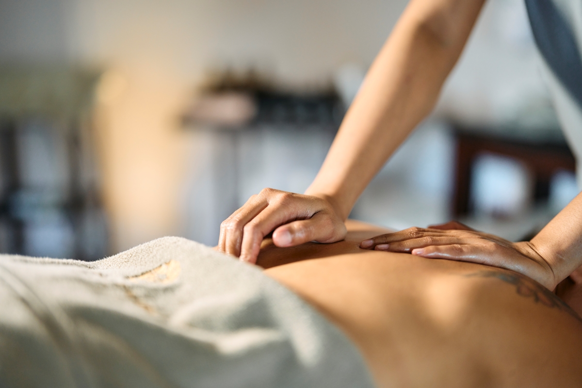 Bild: bei einer Massage