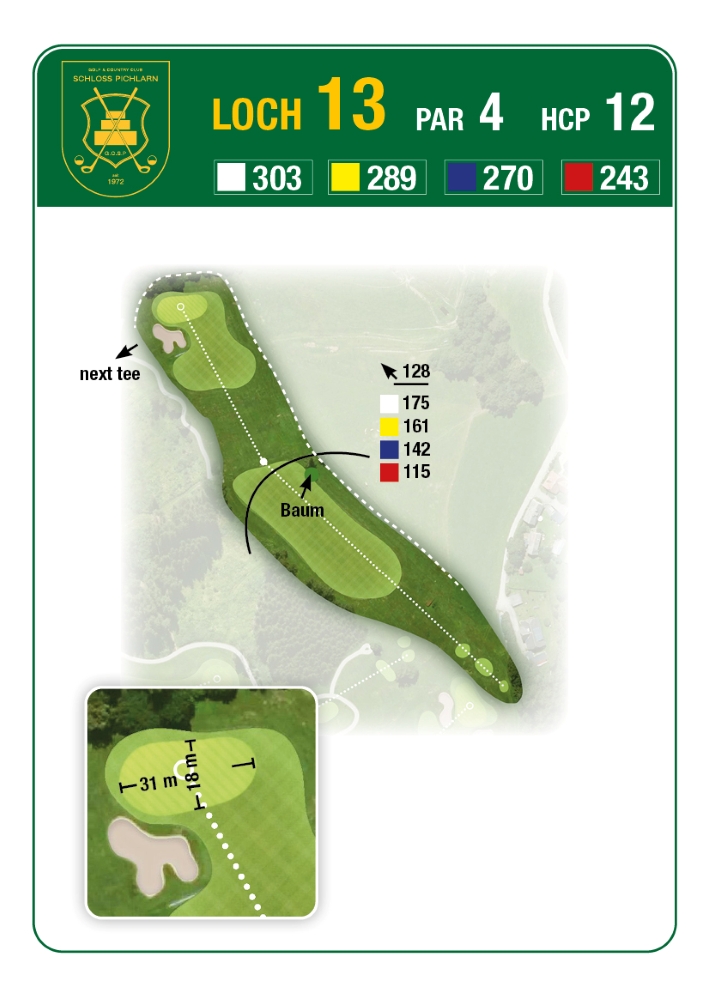 Grafik: GCC Schloss Pichlarn Loch 13